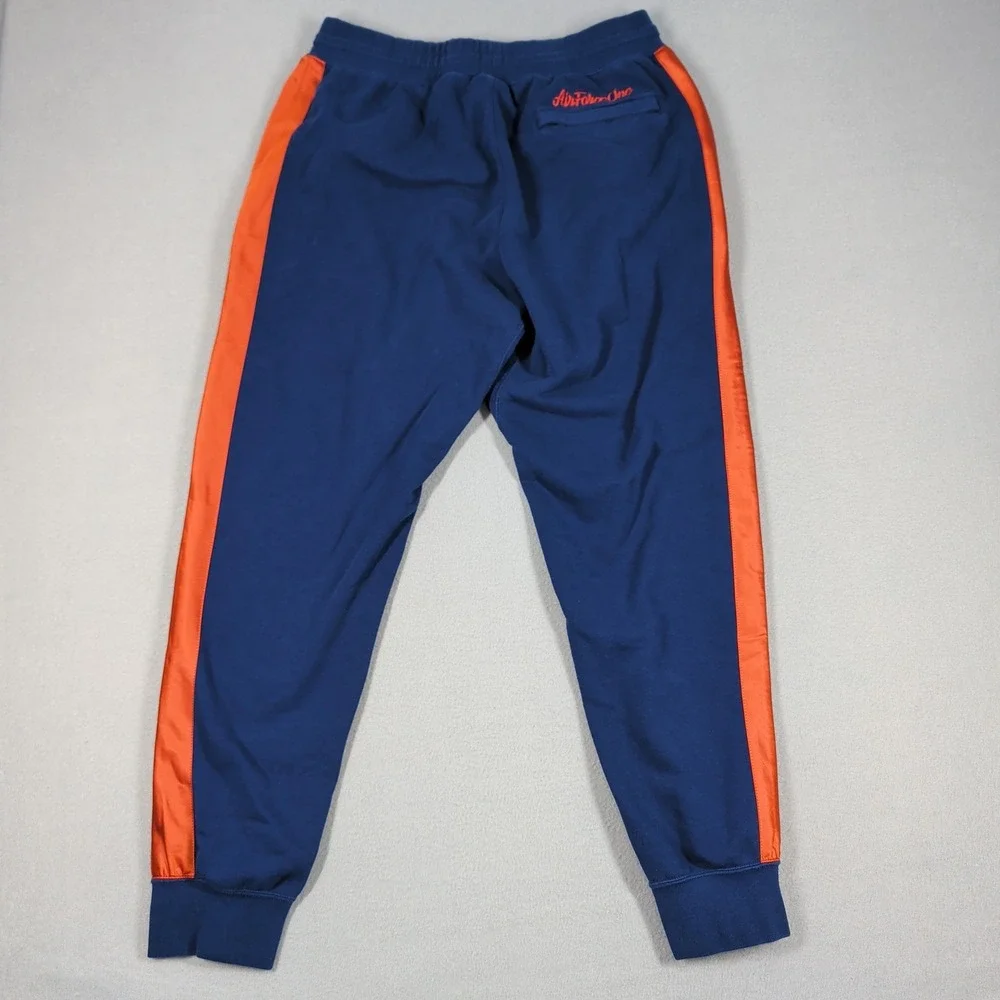 Nike Joggers Mens L Blue Air Force One AF1 Embroidered AH8507-478 Sweatpants Gym